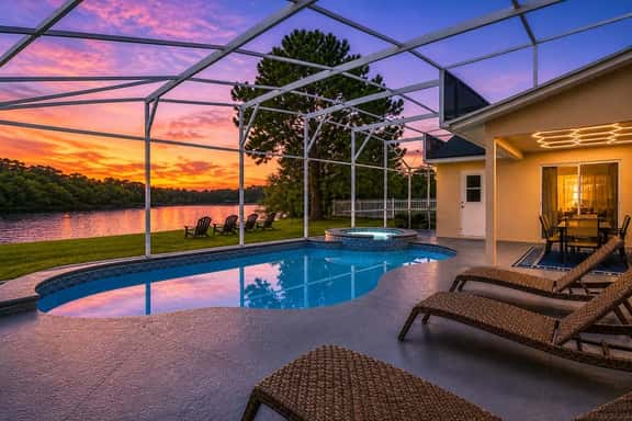 Lakefront Pool Home | Disney | 16+ Guests | Spa - Image 1