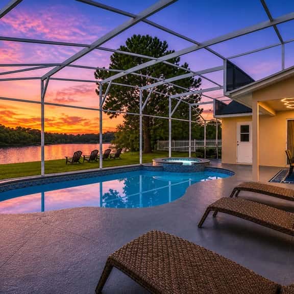 Lakefront Pool Home | Disney | 16+ Guests | Spa - Image 1